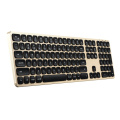 Apariencia atractiva personalizada Colorida Metal Teclado